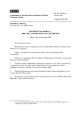 Permanent Council Decision No. 851