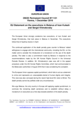 Statement by the Slovak EU Presidency on the death penalty in Belarus