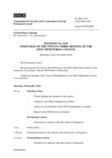 Permanent Council Decision No. 1235