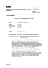 Journal der 1121. Plenarsitzung des Ständigen Rates 