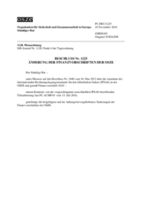 Beschluss Nr. 1225 des Ständigen Rates