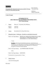 Journal der 838. Sondersitzung des Forums