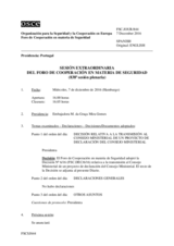 Diario de la 838ª Sesión extraordinaria del Foro de Cooperación en materia de Seguridad  