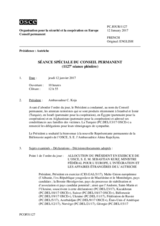 Journal de la 1127ème séance plénière du Conseil