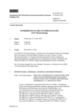 Journal der 1127. Plenarsitzung des Ständigen Rates 