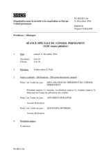 Journal de la 1126ème séance spéciale du Conseil permanent