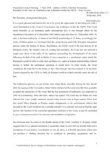 Address by the President of the Court of Conciliation and Arbitration within the OSCE, Mr. Christian Tomuschat