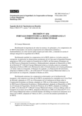 Decision No.4/16 -  Decision on Strengthening Good Governance and Promoting Connectivity