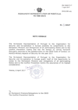 Response by the Delegation of Portugal to the Questionnaire on the Code of Conduct on Politico-Military Aspects of Security